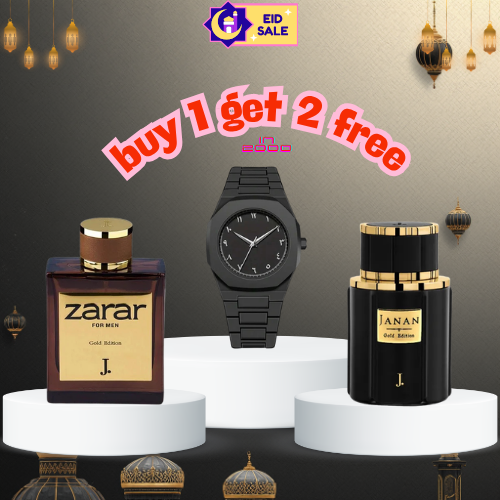 Buy 1 Get 2 Perfume & 1 Aura Watch Free